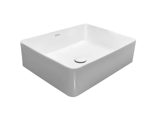 Раковина Kerald 520*410*130 мм накладная, белый 