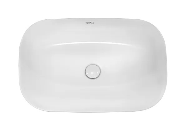 Раковина Kerald 610*400*145 мм накладная, белый 