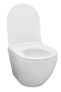 Унитаз подвесной Kerald AQUARIUS безободковый Торнадо 495*360*365,сиденье дюропласт, микролифт (soft close)