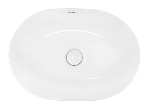 Раковина Kerald 485*350*130 мм накладная, белый 