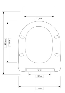 Унитаз подвесной Kerald GRACE безободковый, 490*340*360 мм,сиденье дюропласт,микролифт, (soft close). 								 