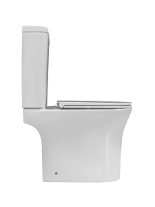 Унитаз-компакт Kerald LIBRA безободковый Торнадо,685*395*840 мм, сиденье микролифт,дюропласт (soft close) 