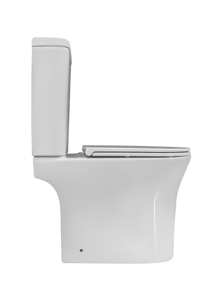 Унитаз-компакт Kerald LIBRA безободковый Торнадо,685*395*840 мм, сиденье микролифт,дюропласт (soft close) 