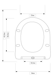 Унитаз-компакт Kerald ARIES безободковый, 640*370*800 мм, сиденье дюропласт, микролифт (soft close), бачок в комплекте