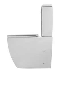 Унитаз-компакт Kerald LEO безободковый Торнадо,615*365*800мм, сиденье дюропласт, микролифт (soft close) 