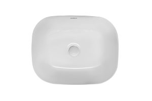 Раковина Kerald 490*395*150 мм накладная, белый 