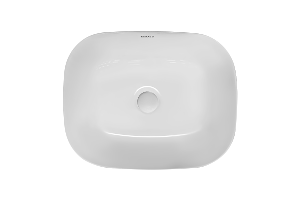 Раковина Kerald 490*395*150 мм накладная, белый 