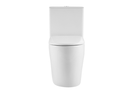 Унитаз-компакт Kerald ТИРА безободковый, Торнадо 595*360*790 мм,с сиденьем микролифт дюропласт