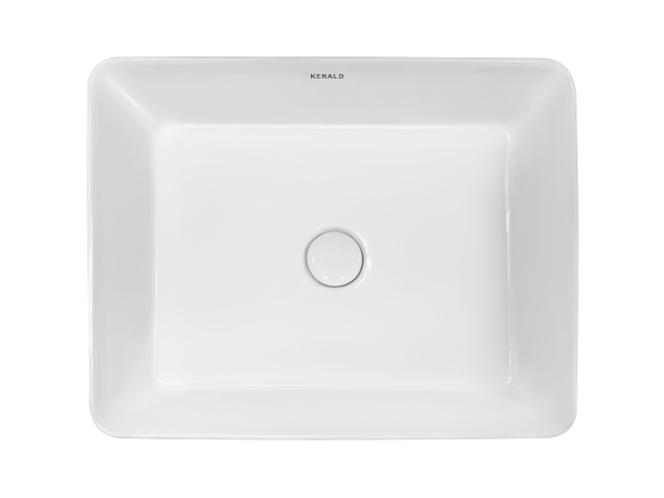 Раковина Kerald 520*410*130 мм накладная, белый 