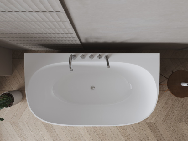 SCIROCCO (Сирокко)Ванна акриловая пристенная 1700*880*580, белый