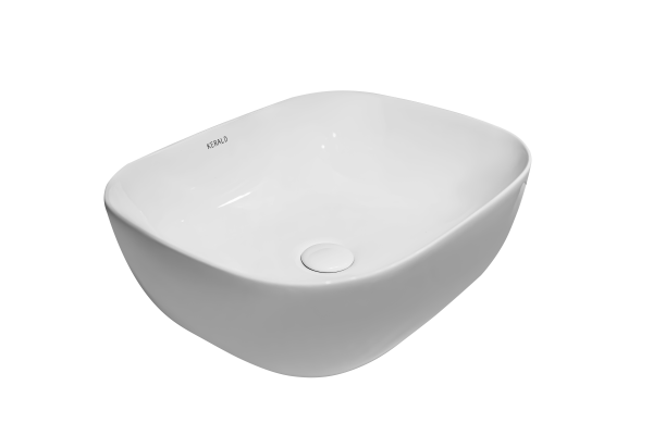 Раковина Kerald 490*395*150 мм накладная, белый 