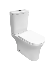 Унитаз-компакт Kerald LIBRA безободковый Торнадо,685*395*840 мм, сиденье микролифт,дюропласт (soft close) 