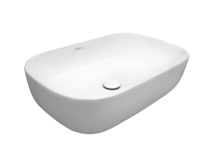 Раковина Kerald 610*400*145 мм накладная, белый 