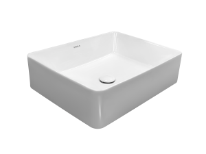 Раковина Kerald 520*410*130 мм накладная, белый 