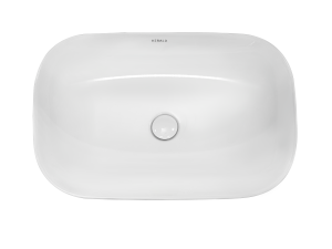 Раковина Kerald 610*400*145 мм накладная, белый 
